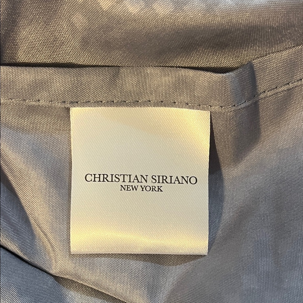 Christian Siriano Silver Tone Checker Jacquard Queen Sheets and two pillowcases - Picture 2 of 3